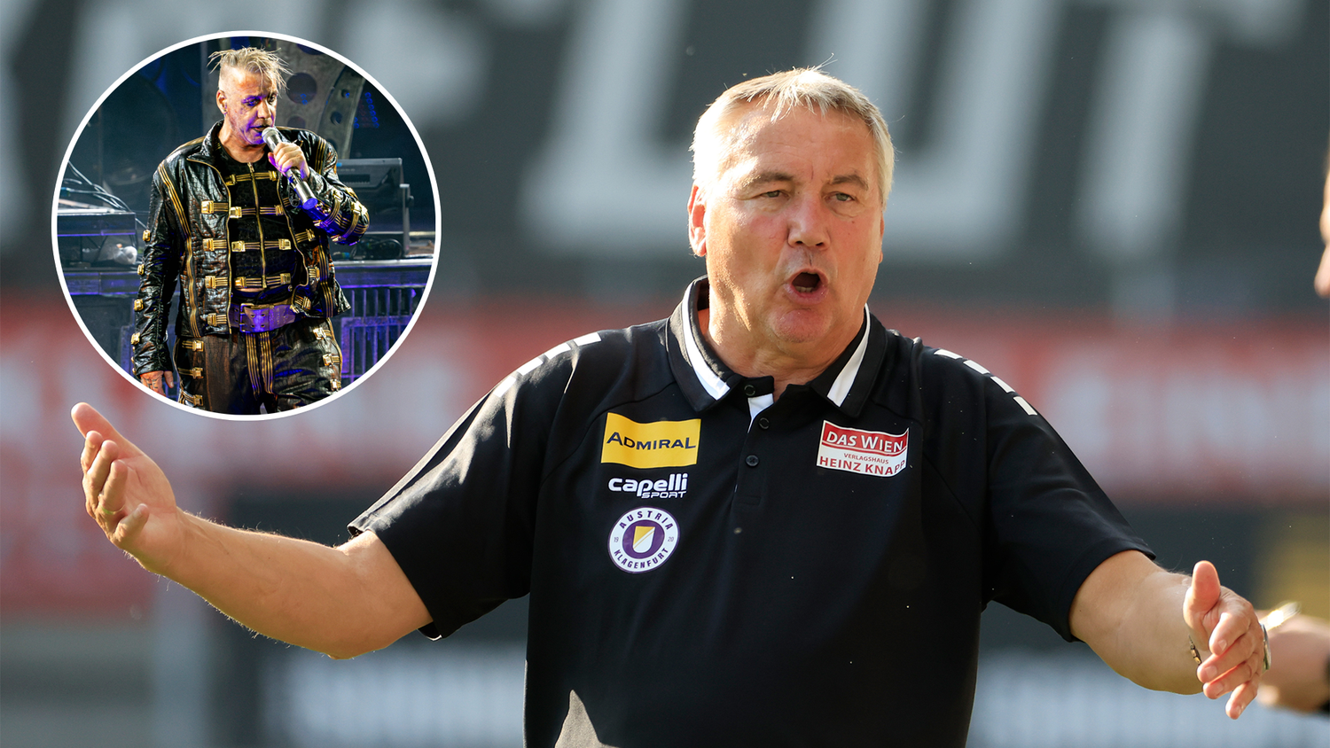 Peter Pacult findet die Auftritte von Rammstein in Klagenfurt nicht gut.