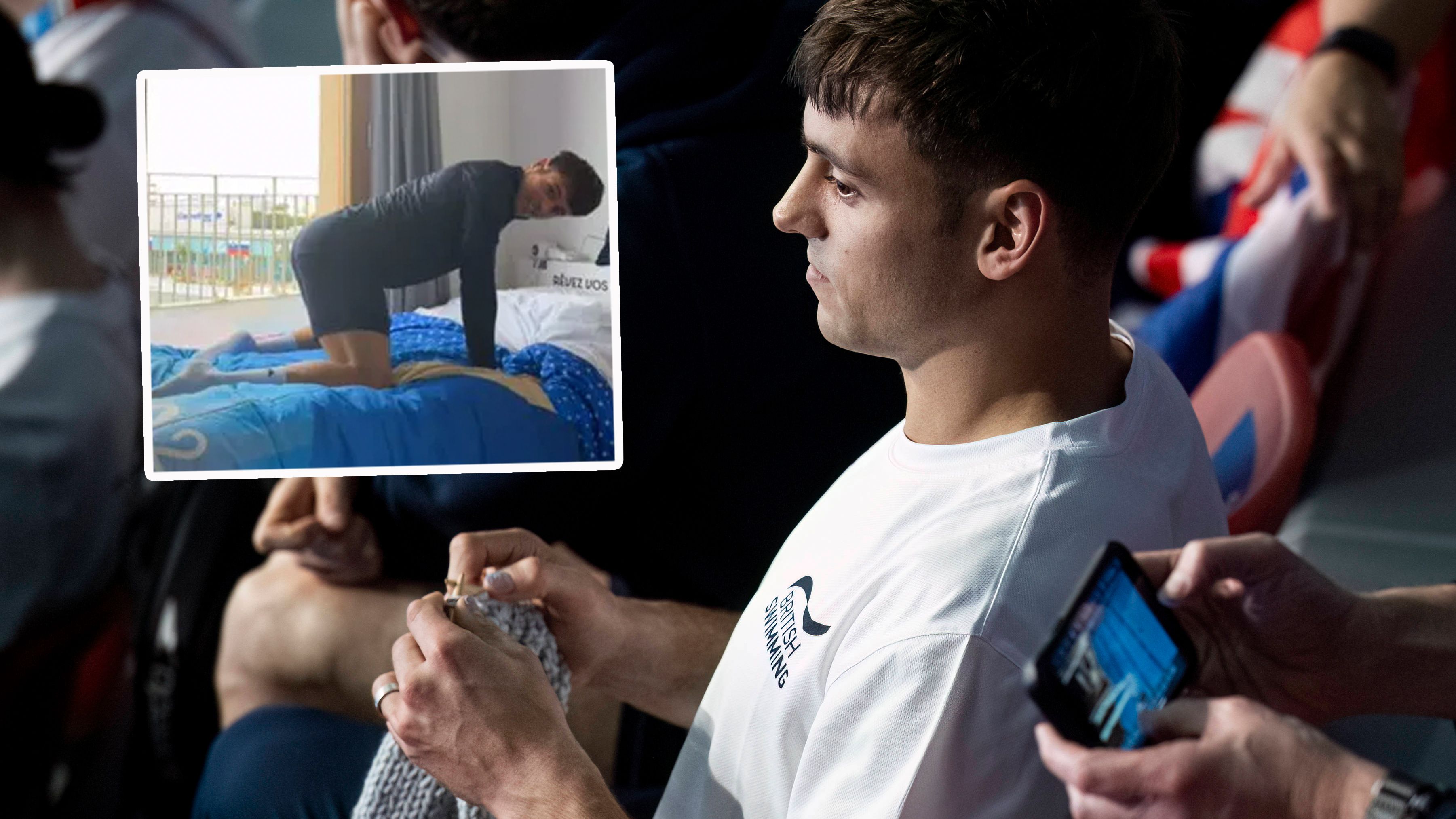 Der strickende Olympionike Tom Daley.