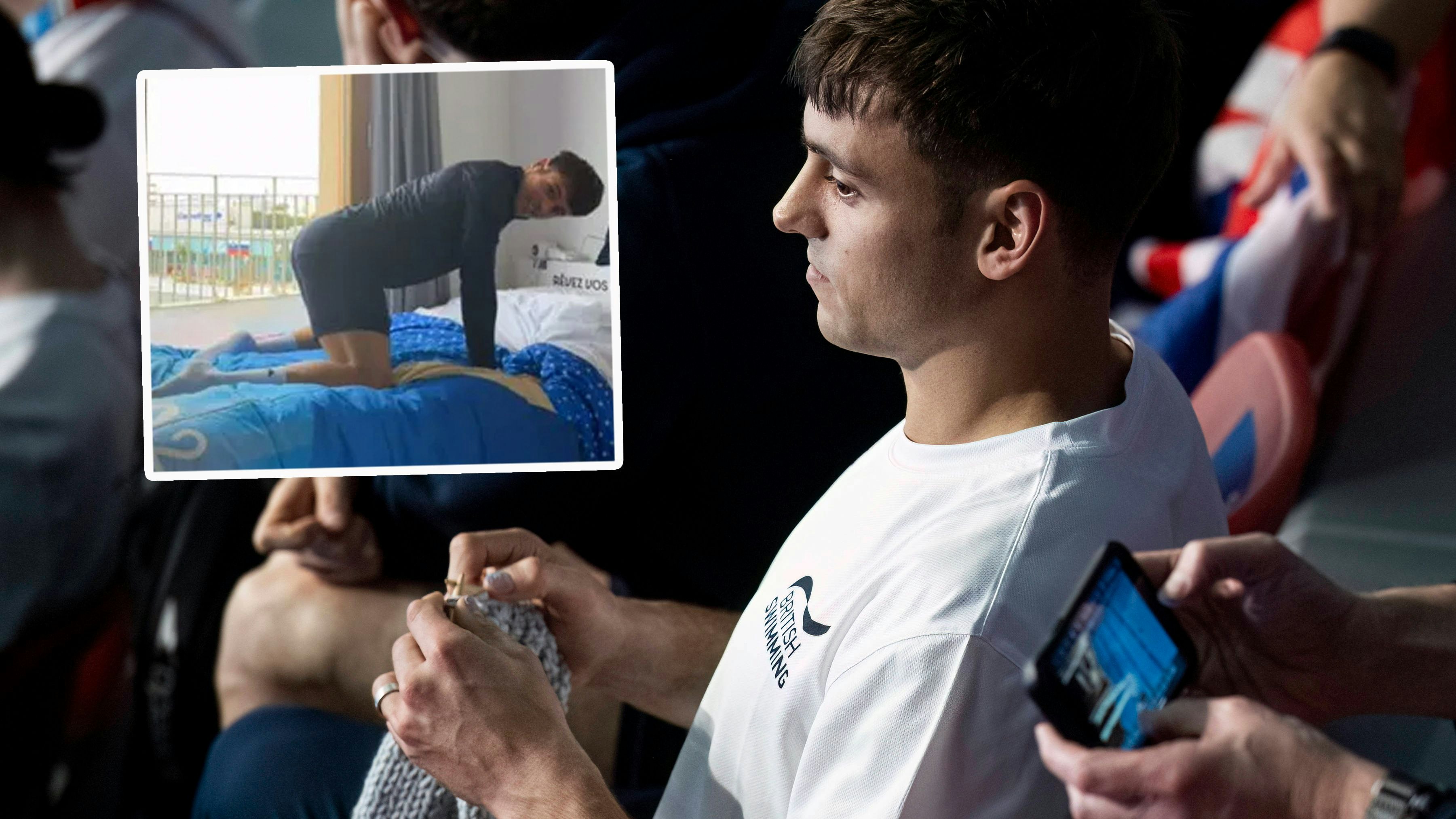Der strickende Olympionike Tom Daley.