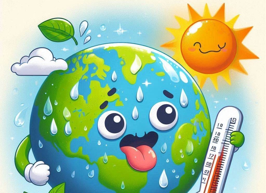 Unsere Erde leidet unter der Hitze.