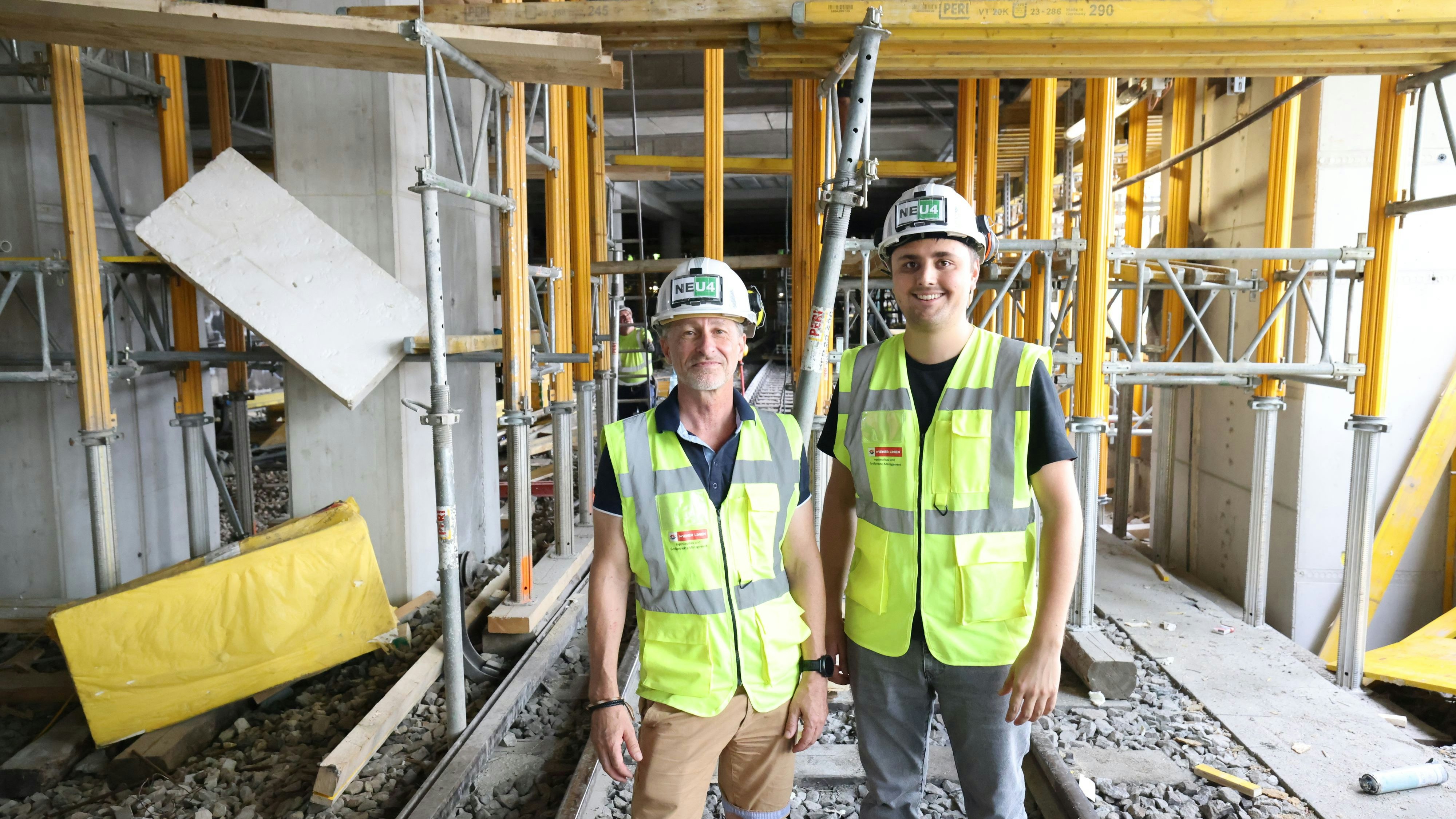 Stv. Projektleiter Michael Strmiska und Bautechniker Bernhard Hulka