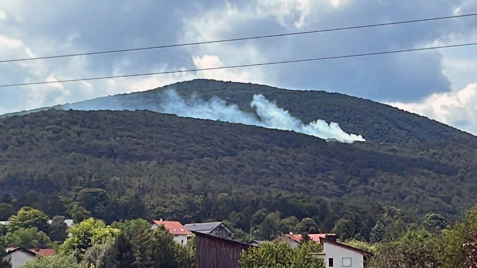 Feuerwehren bekämpften Waldbrand im Bezirk Baden