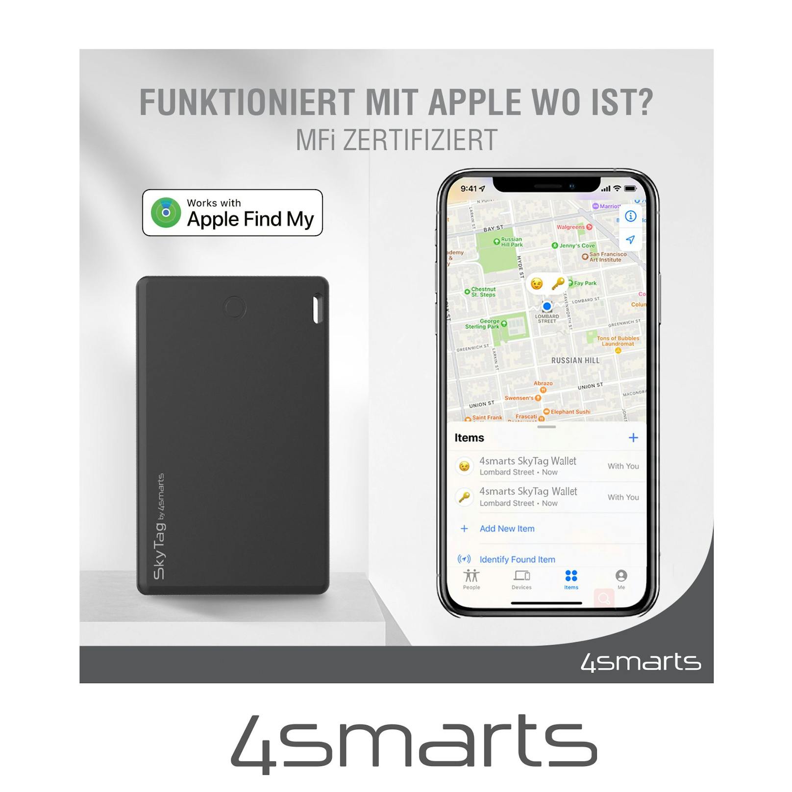 Gewinne 2 Standort-Finder SkyTag Wallet 2er Set von 4smarts