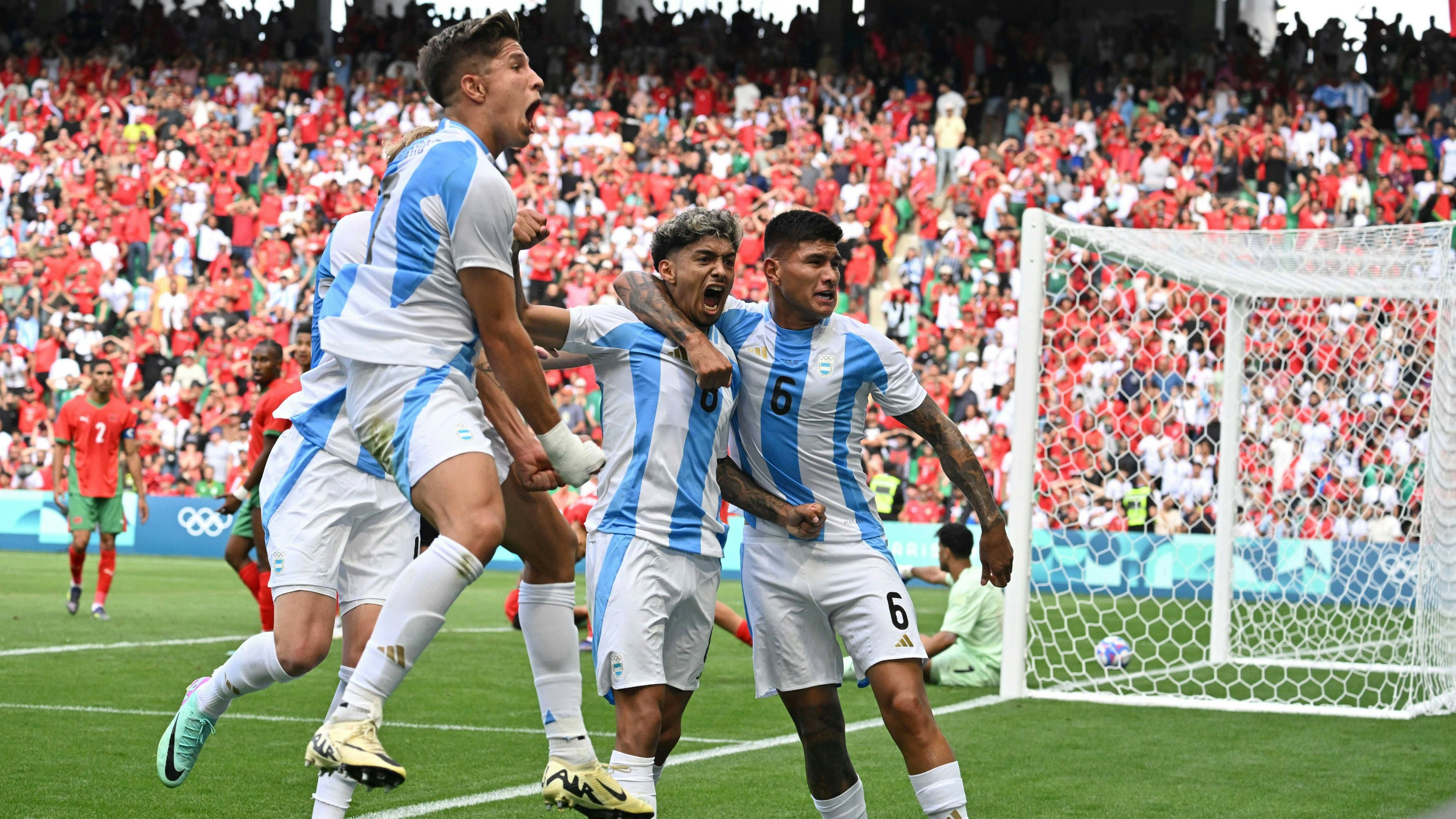 Die Argentinier jubelten in der letzten Minute.