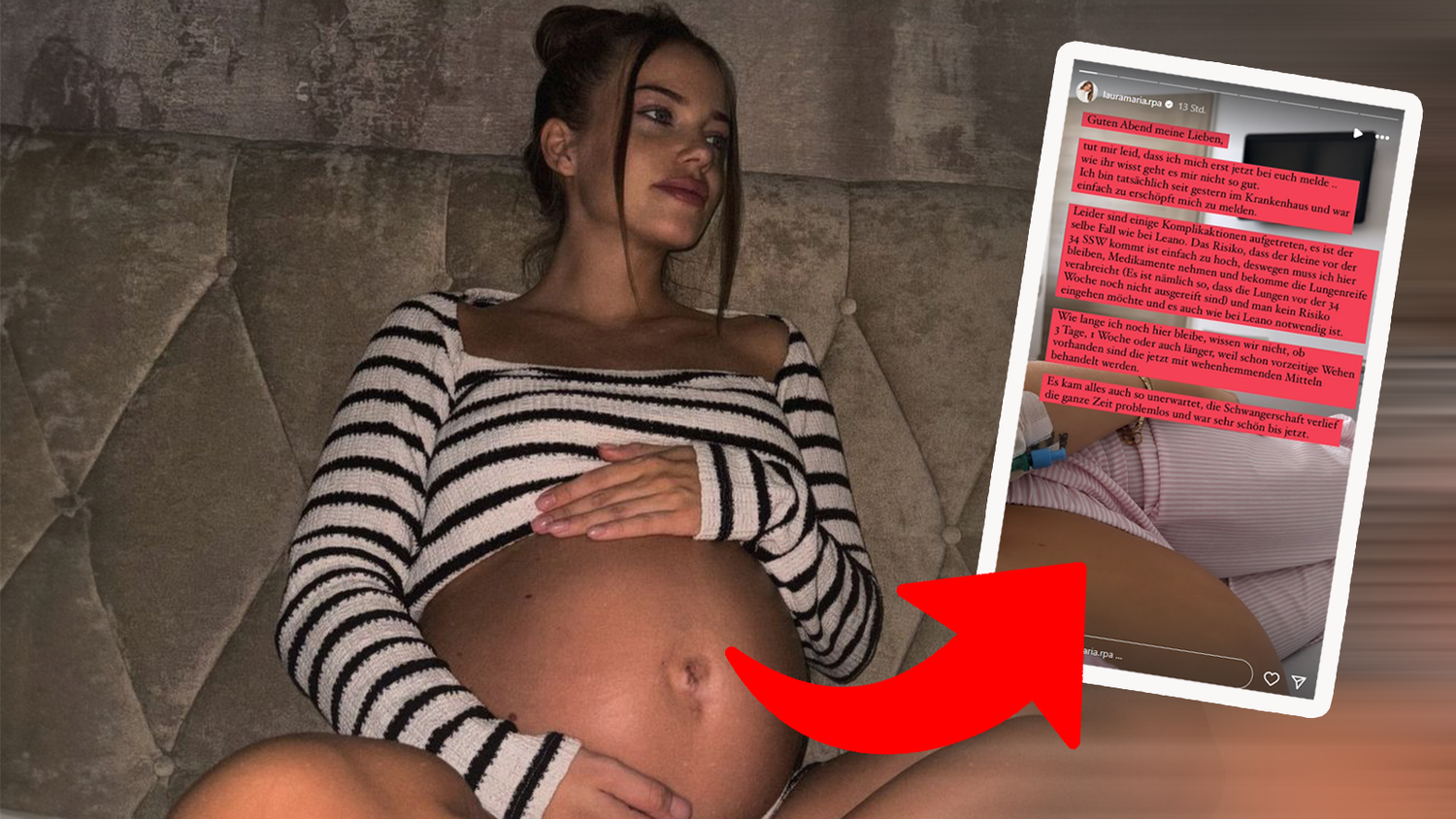 Heute.at - Nach Drama um Baby: Laura Maria liegt im Krankenhaus!