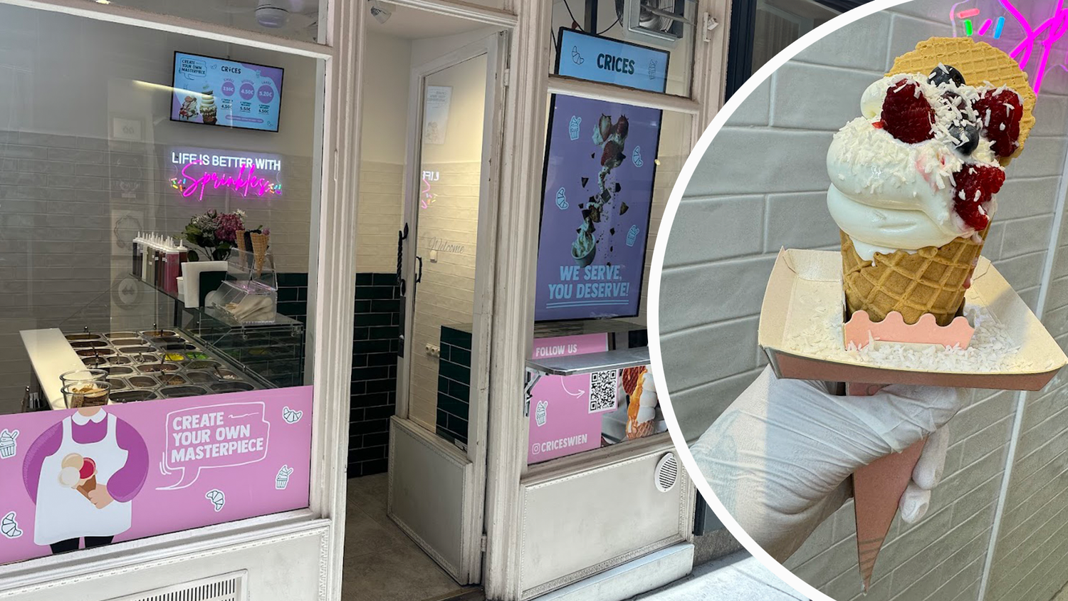 "Crices" - Der neue FrozenYogurt-Shop in Wien