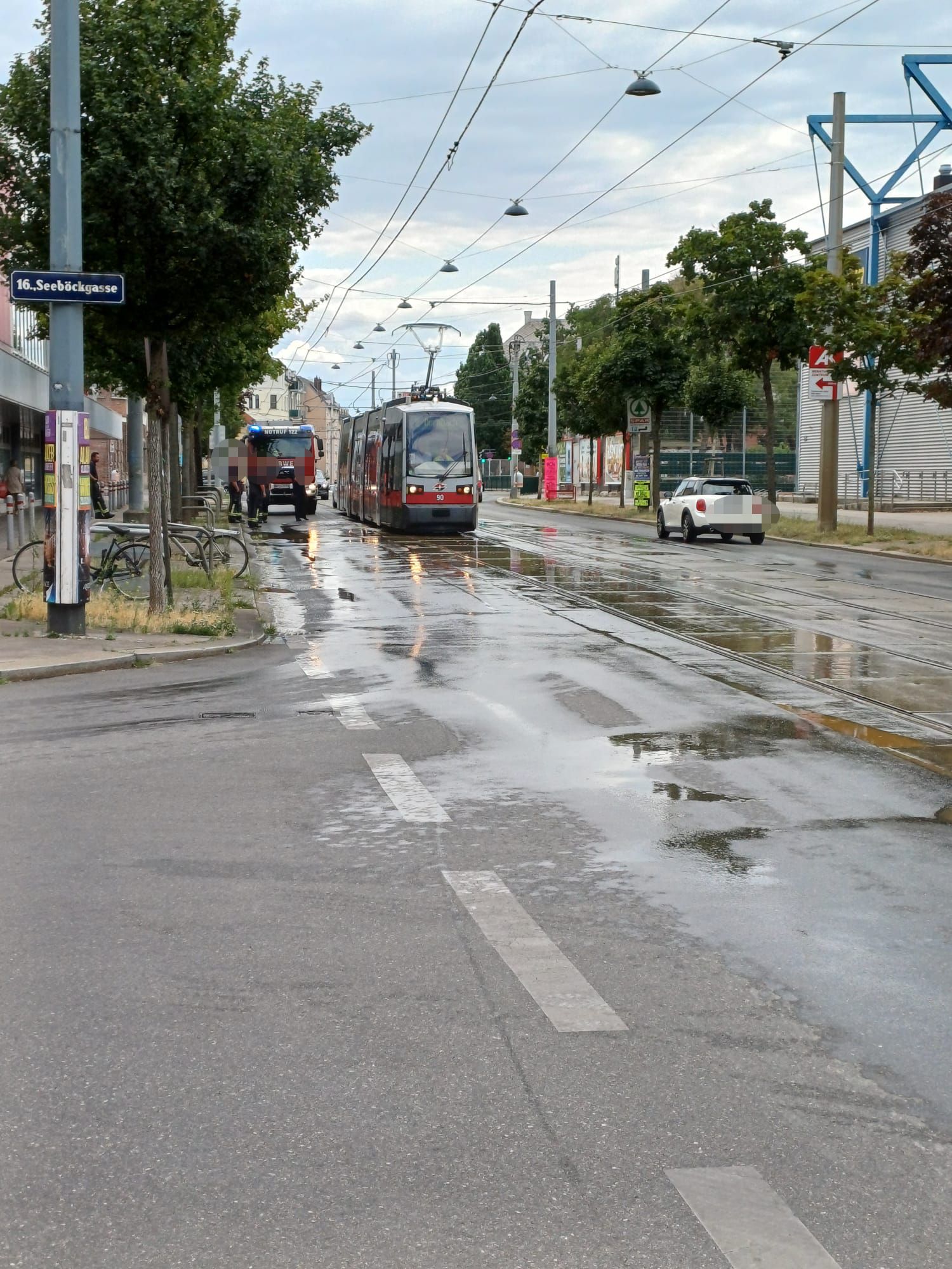 Die Straßenbahnen standen hier still.