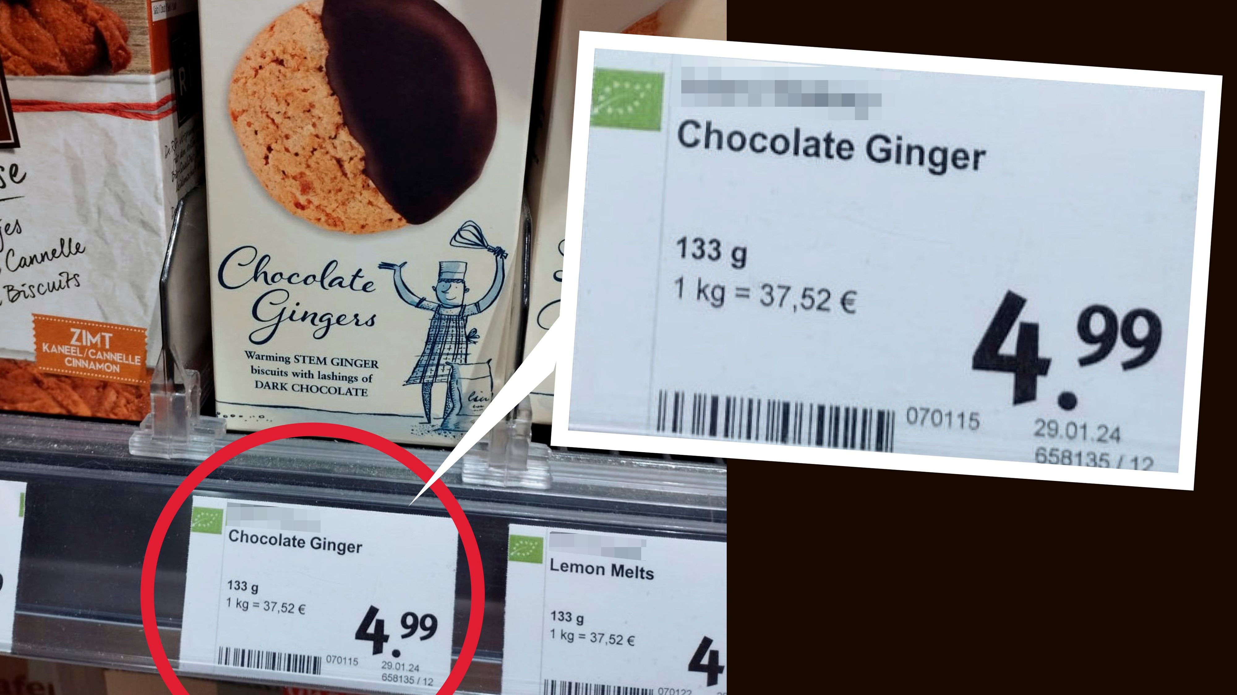 Ein Linzer Bio-Supermarkt kassiert für ein Kilogramm Kekserl einen stolzen Preis.