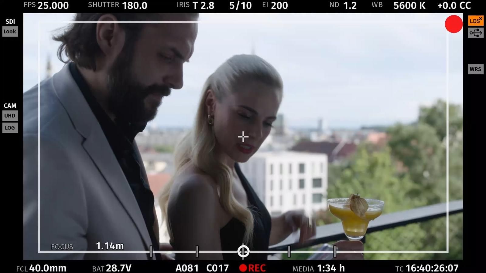 Silvia Schneider und Nikolai Selikovsky am Set von 