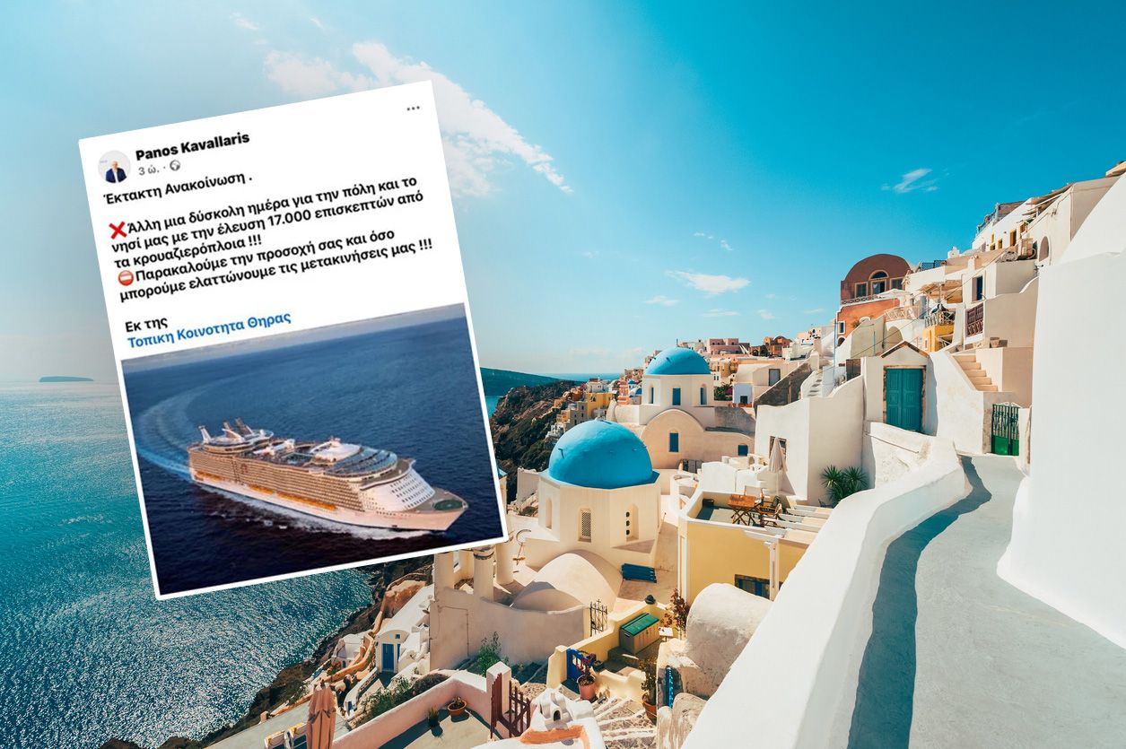 Auf Santorin sind die Kreuzfahrttouristen los.