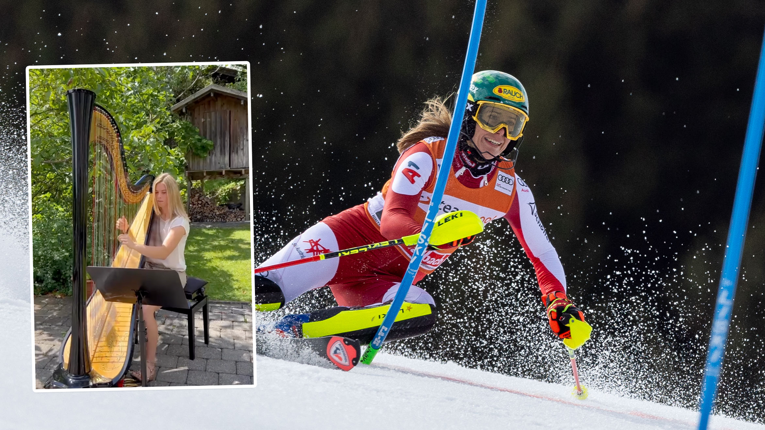 Katharina Liensberger ist nicht nur auf Skiern sehr talentiert.