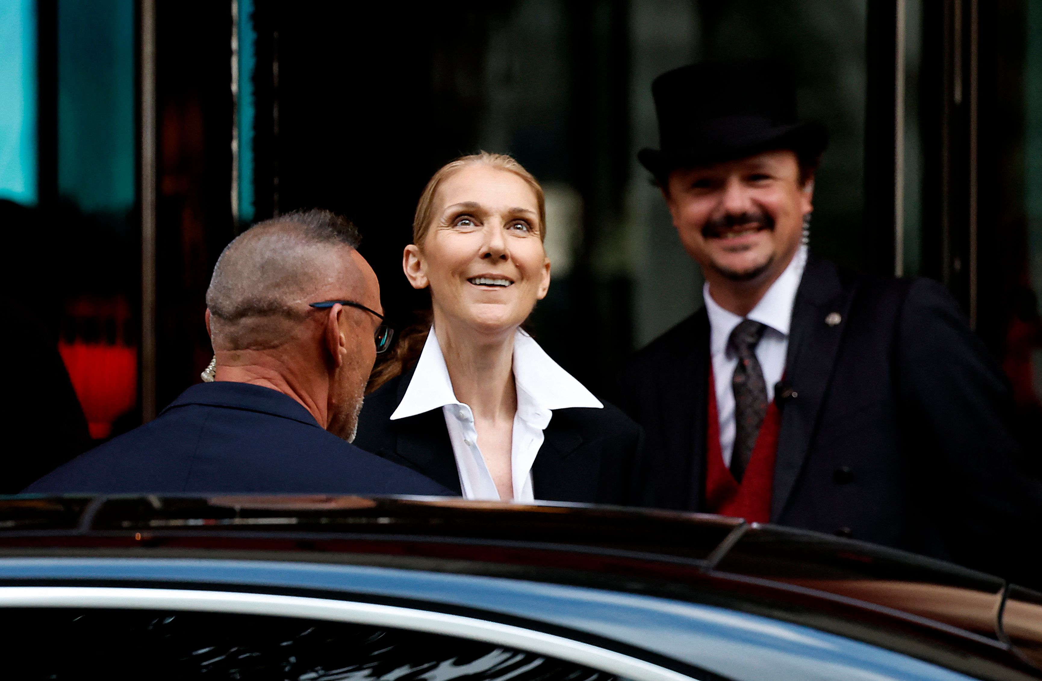 Star-Sängerin Celine Dion wurde in Paris bereits fotografiert. 