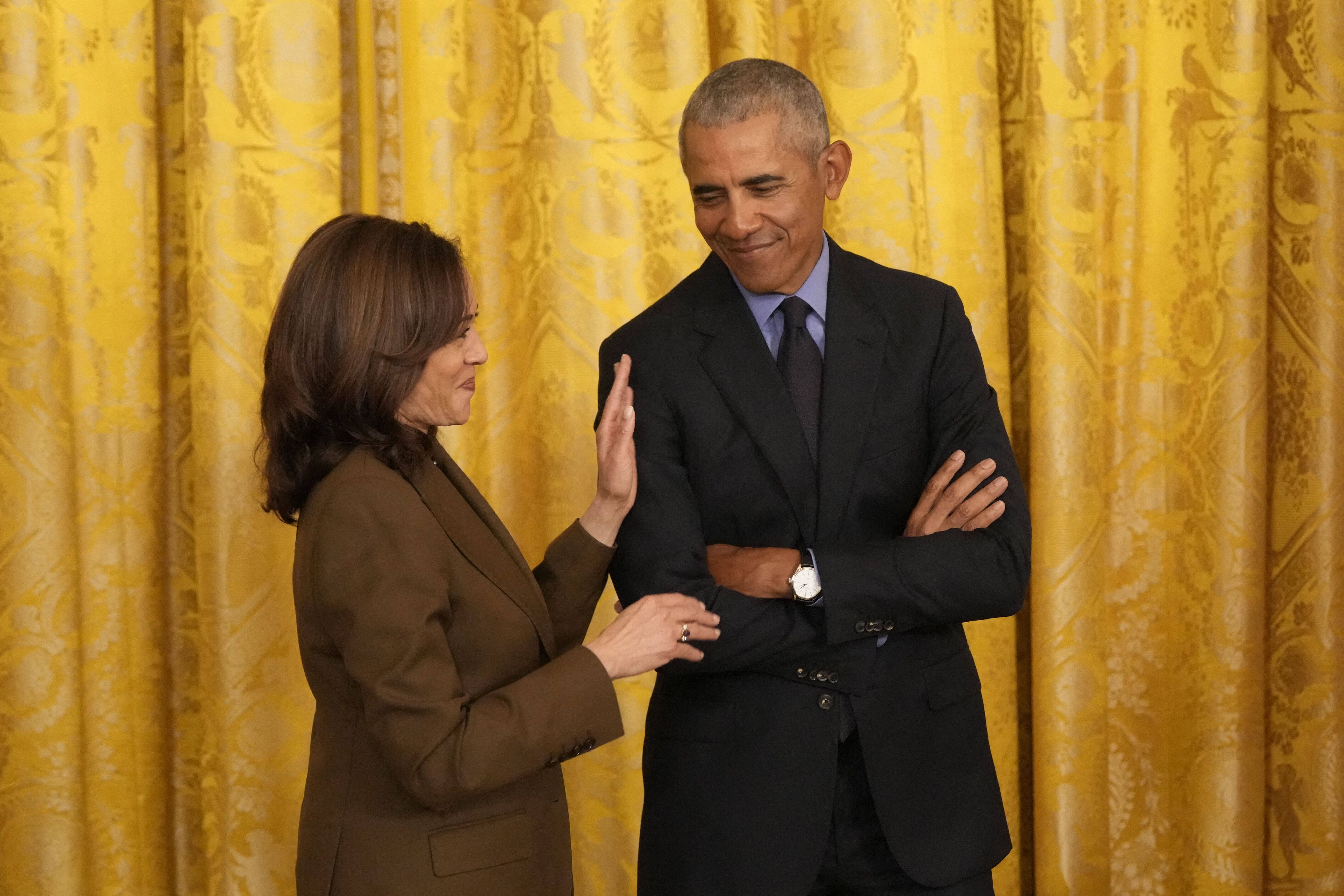 Steigt Ex-US-Präsident Barack Obama bald voll in die Wahlkampagne für Kamala Harris ein? (Foto vom April 2022)