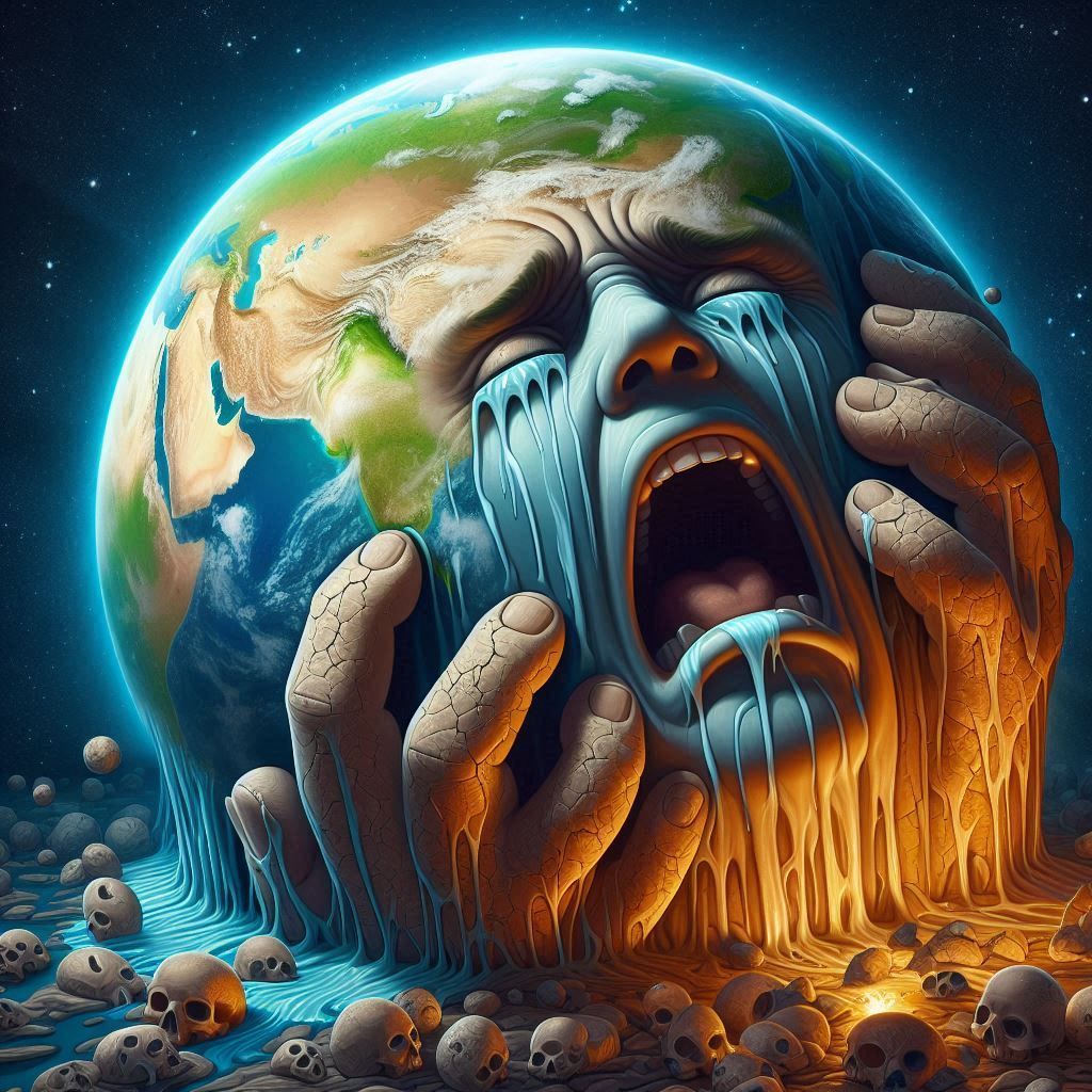 Ressourcen erschöpft: Unsere Erde würde weinen, wenn sie könnte.