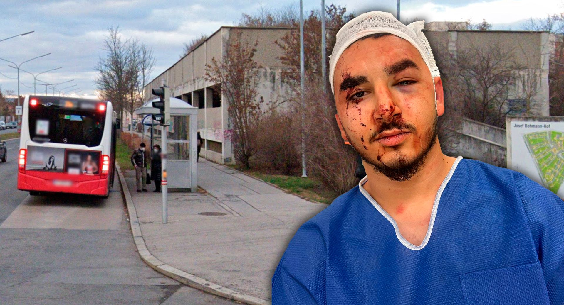 Onur (20) wurde von rund 20 maskierten Männern attackiert.