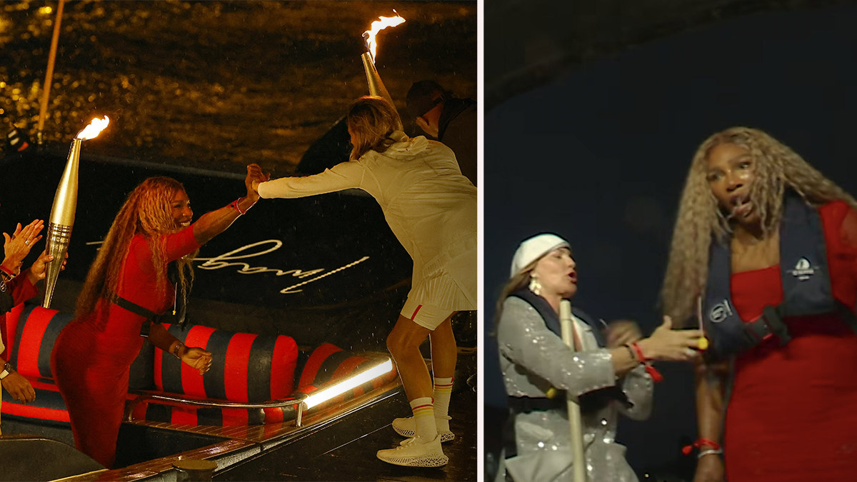 Serena Williams scheint auf dem Boot übel gewesen zu sein. 