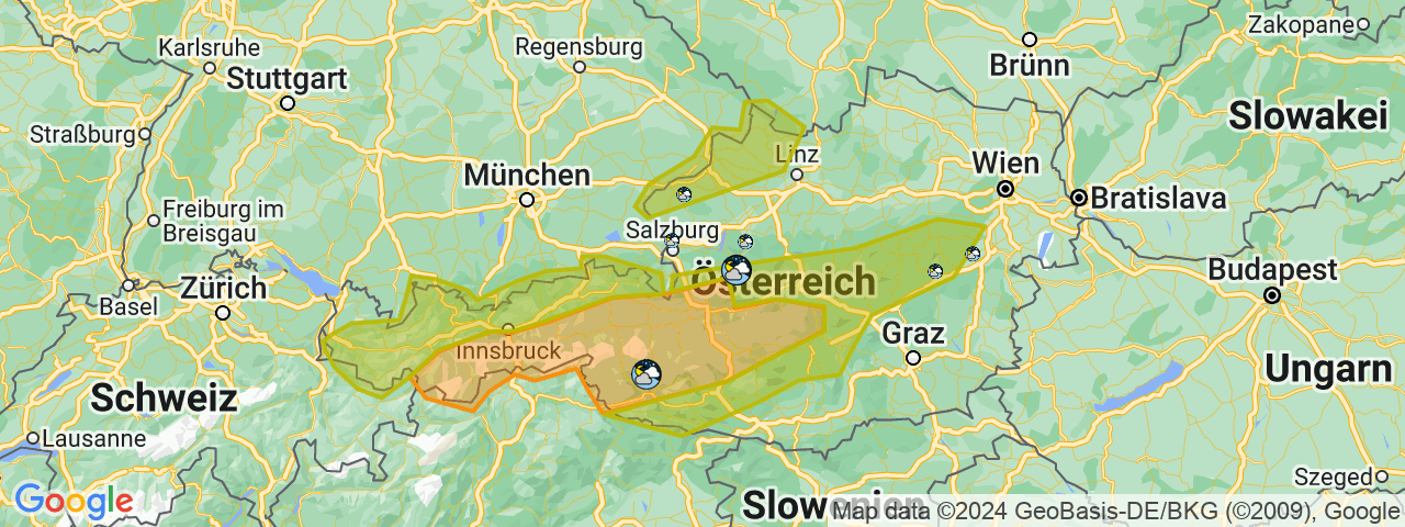 Am Samstag drohen in Teilen Österreichs erneut schwere Unwetter. 