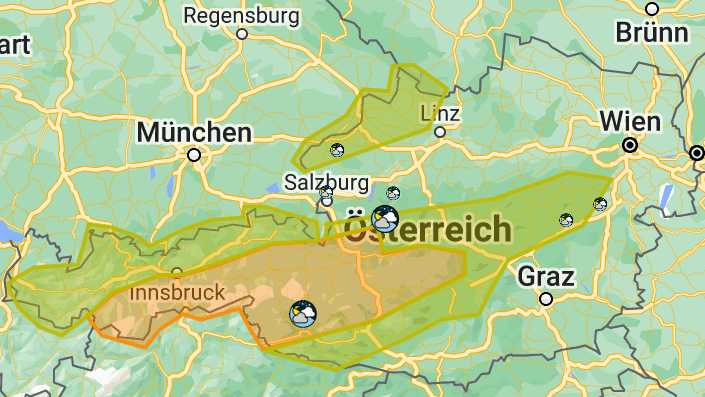 Am Samstag drohen in Teilen Österreichs erneut schwere Unwetter. 