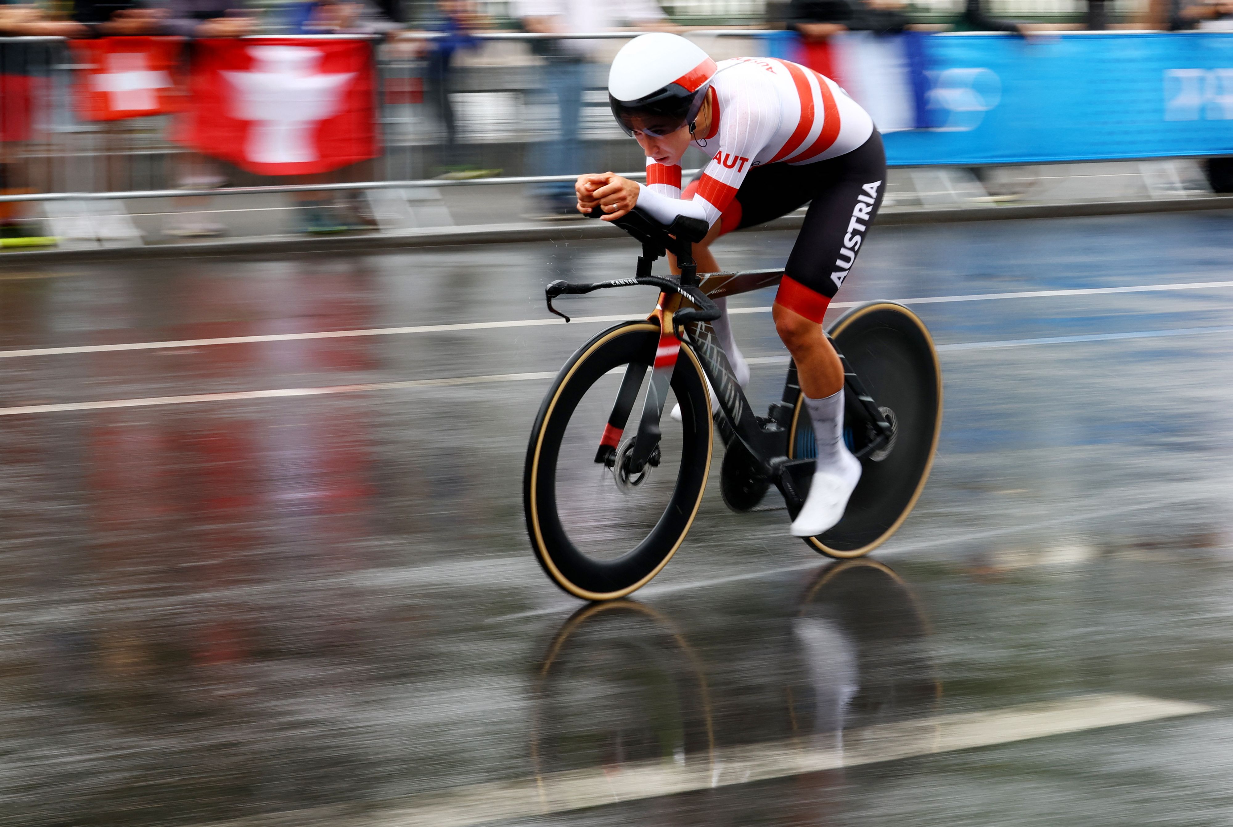 Österreichs Zeitfahr-Spezialistin Christina Schweinberger. 