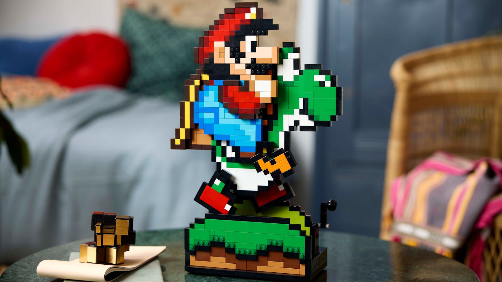 LEGO bringt Mario und Yoshi in legendärer 2D-Pixel-Form