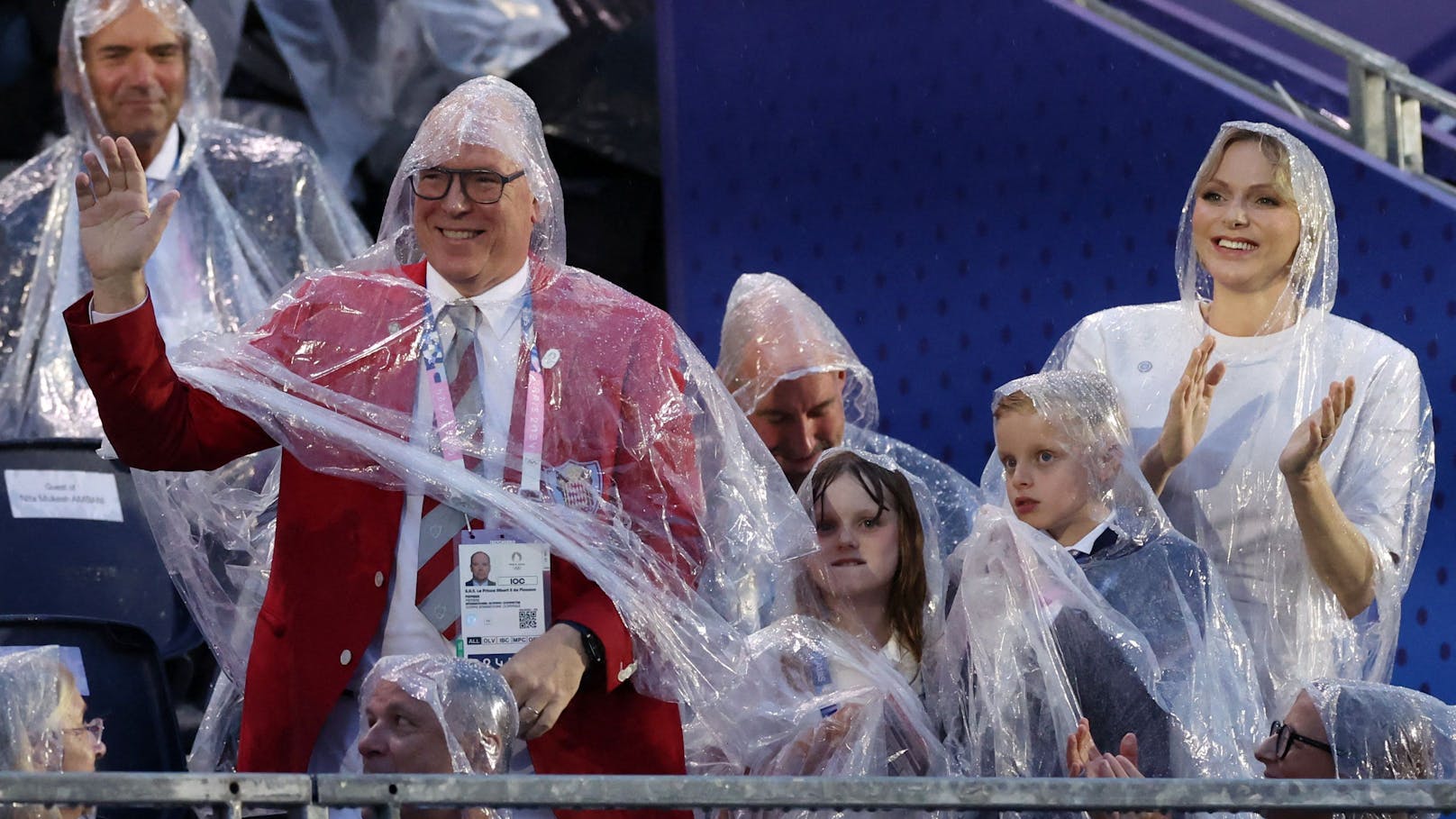 Albert und Charlène kamen mit ihren beiden Kindern Gabriella und Jacques zur Eröffnung der Olympischen Spiele nach Paris.