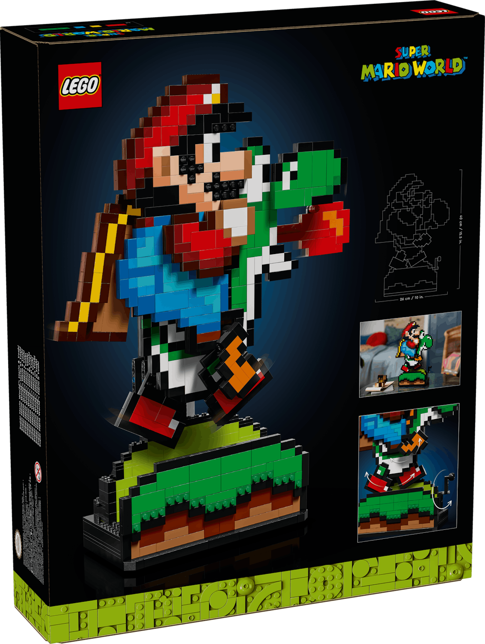 ...auch im neuen Set wider und enthalten pixelige Mario- und Yoshi-Figuren", heißt es von LEGO.