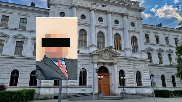 Angeklagter beim Prozess in Wr. Neustadt