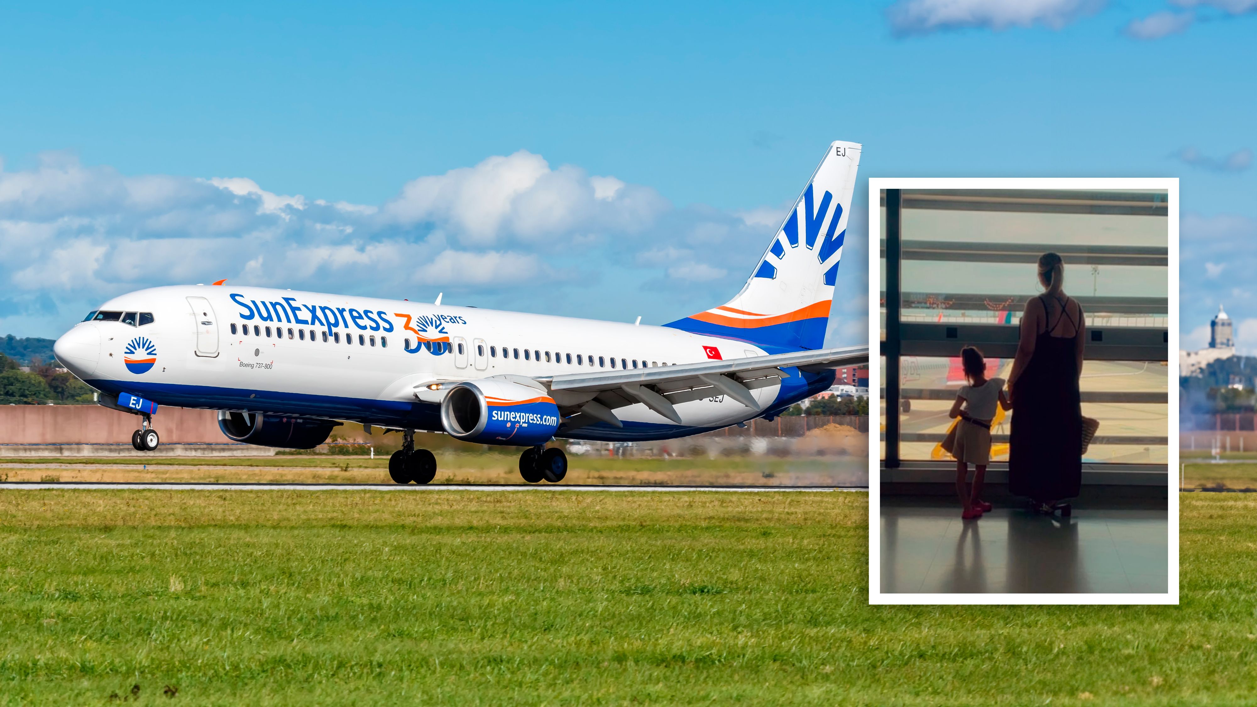 Sun Express sagte Flug ab, für die Familie (r.) wurde der Rückflug teuer.