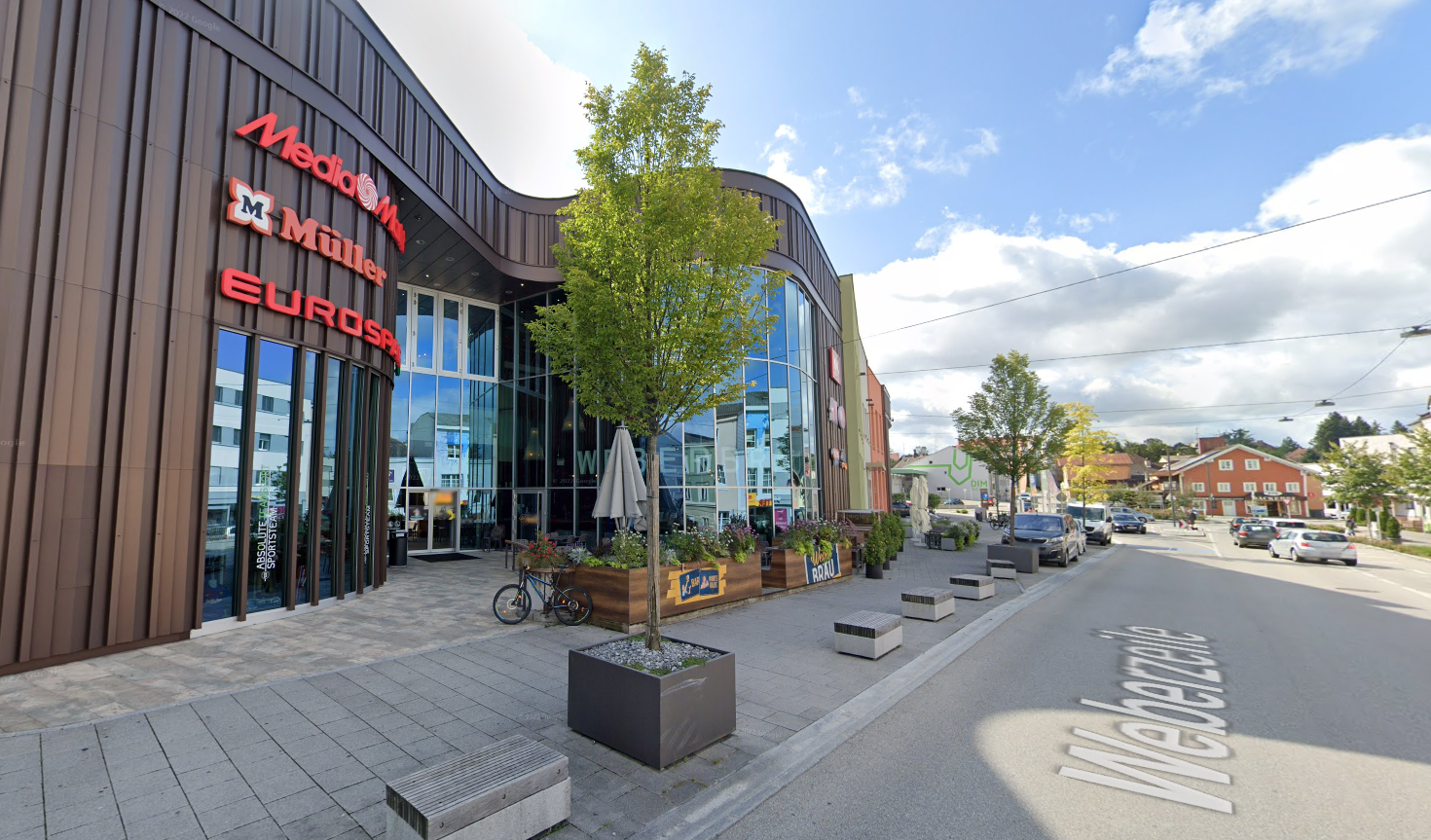 Aktueller Standort des Blitzers in Ried im Innkreis: die beliebte Weberzeile.