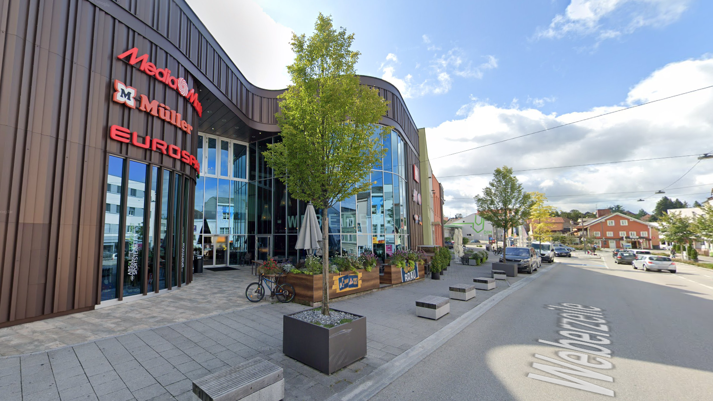 Aktueller Standort des Blitzers in Ried im Innkreis: die beliebte Weberzeile.