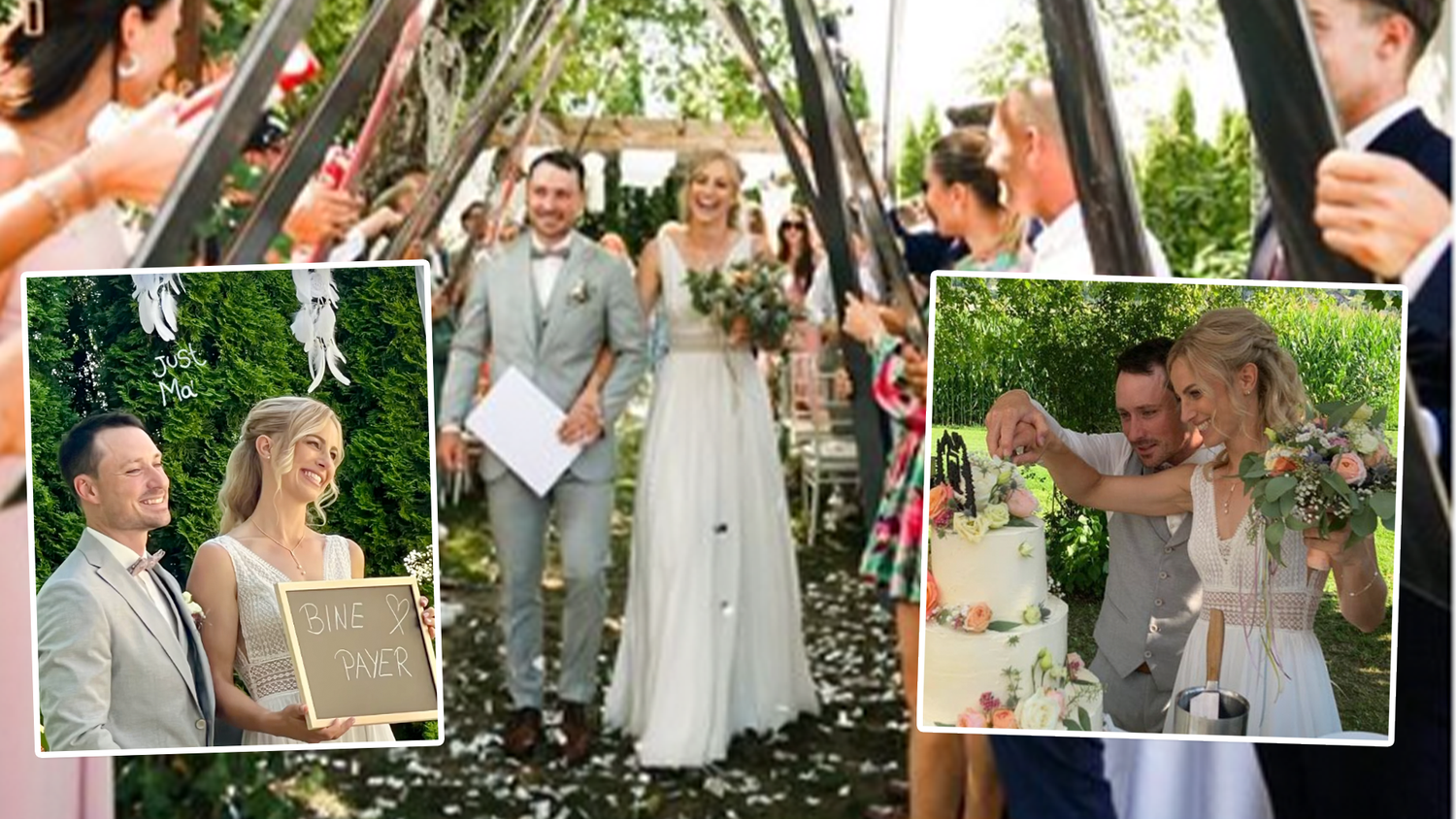 Auf Instagram wurde die Hochzeit von den Gästen dokumentiert.