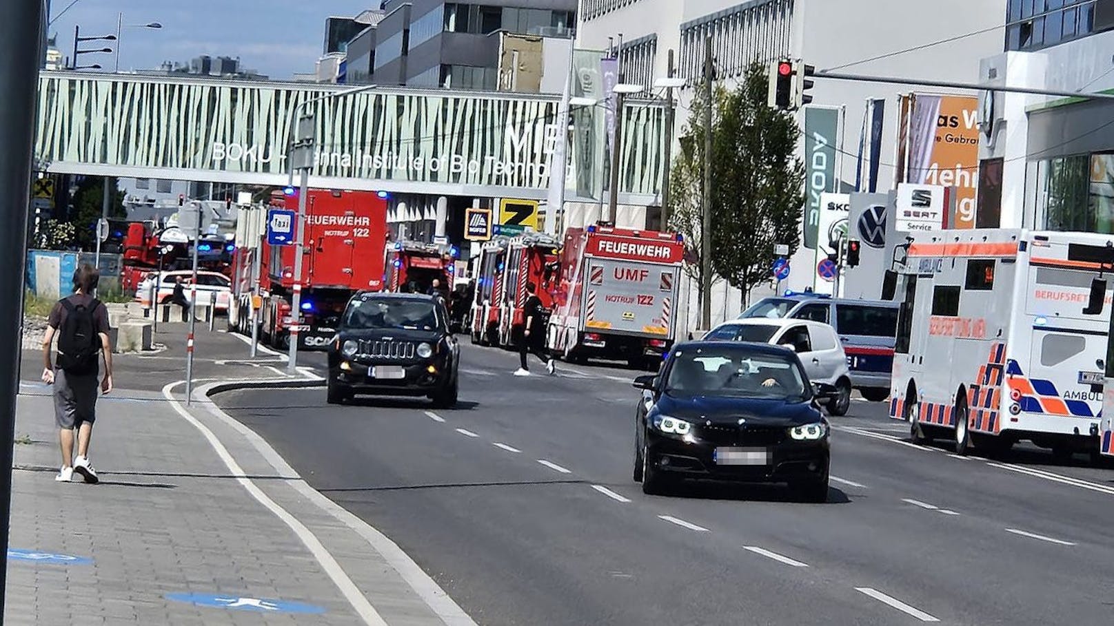 Ein regelrechter Großeinsatz in der Muthgasse doch der Grund ist kurios.