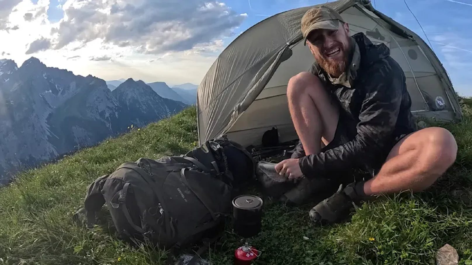 In drei Videos berichtete der 35-Jährige ausführlich von seiner Tour durch den Naturpark Karwendel.