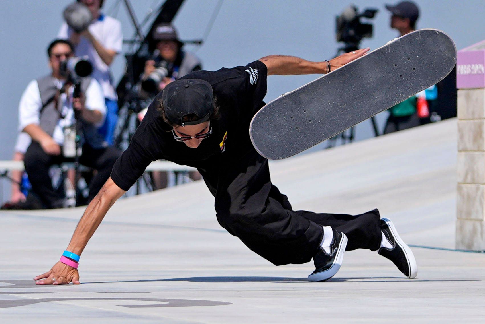 Jhancarlos Gonzalez war nach seinem Sturz sauer.