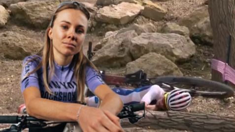 Loana Lecomte stürzte im Mountainbike-Bewerb schwer.