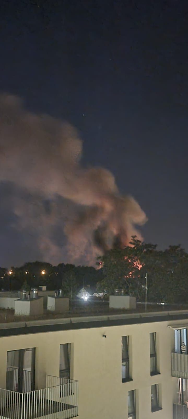 Die Flammen und die Rauchsäule waren kilometerweit zu sehen.