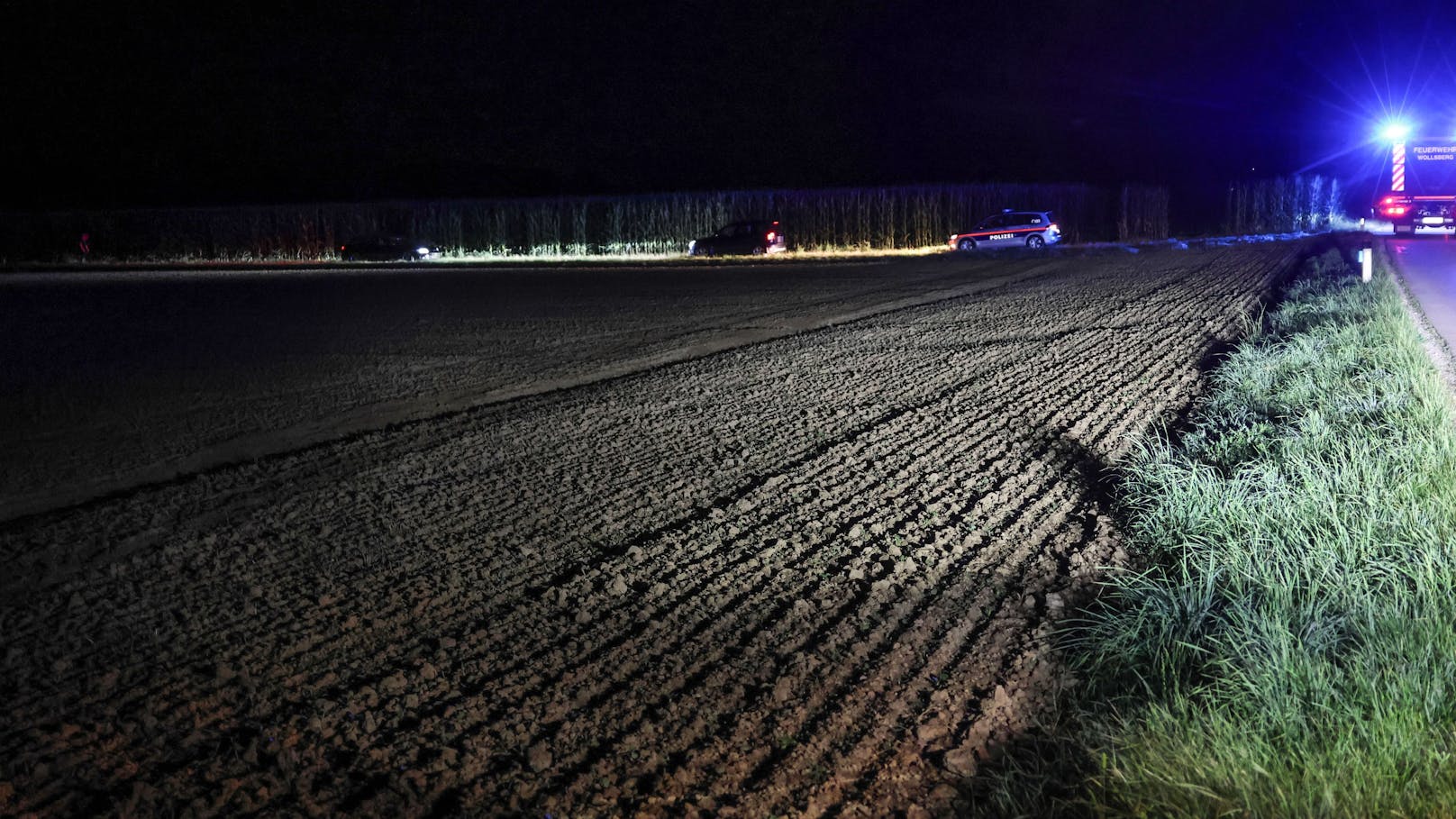 In Steinerkirchen an der Traun (Bezirk Wels-Land) ist am späteren Sonntagabend ein Autolenker mit seinem Fahrzeug aus noch unbekannter Ursache von der Straße abgekommen und in einem Maisfeld gelandet.