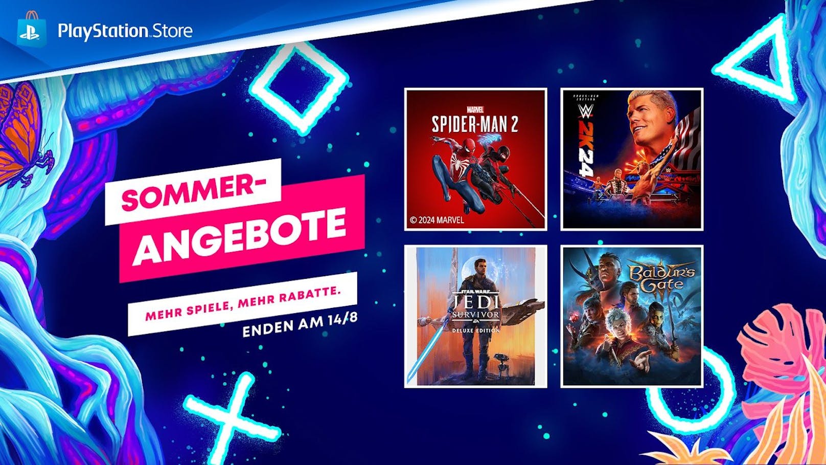 Neue Sommer-Angebote ab sofort im PlayStation Store verfügbar.