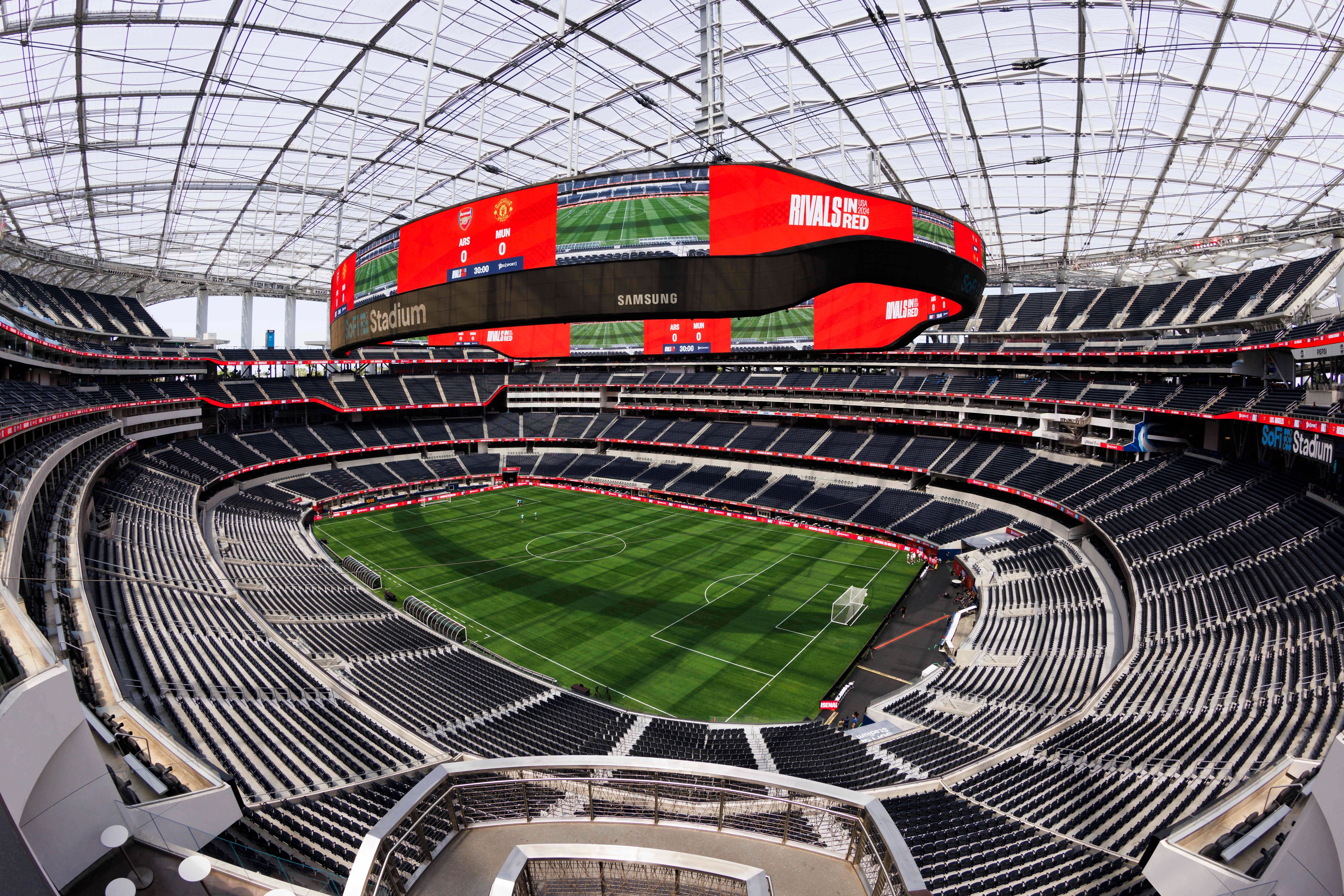 Das SoFi-Stadium ist die Heimstätte der LA Rams und LA Chargers.