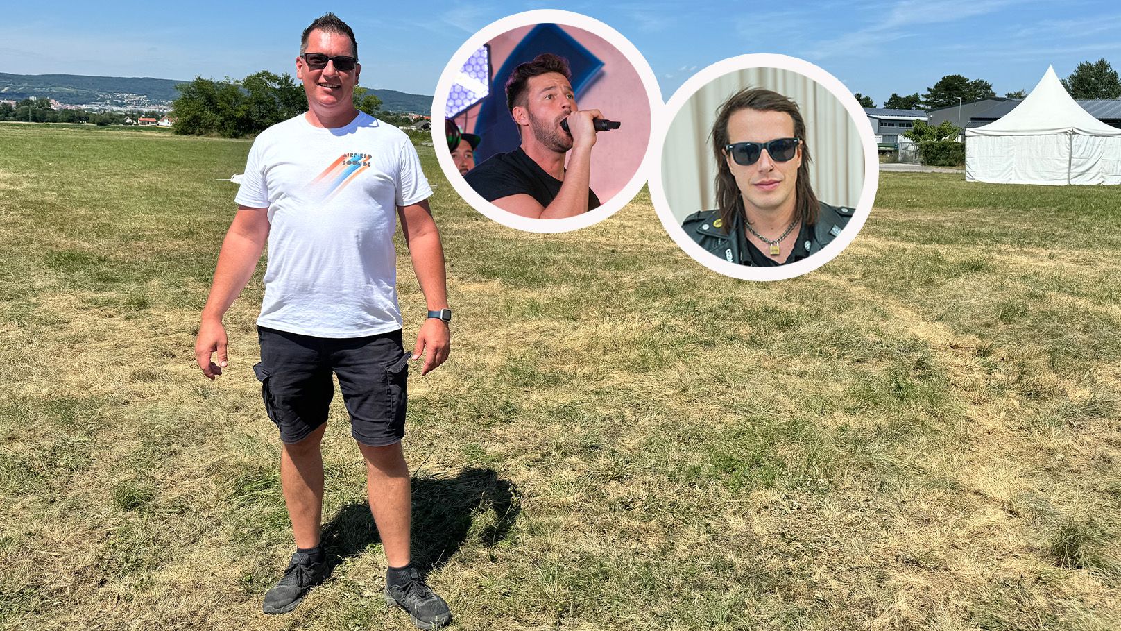 Florian Andronik am Flugplatz.