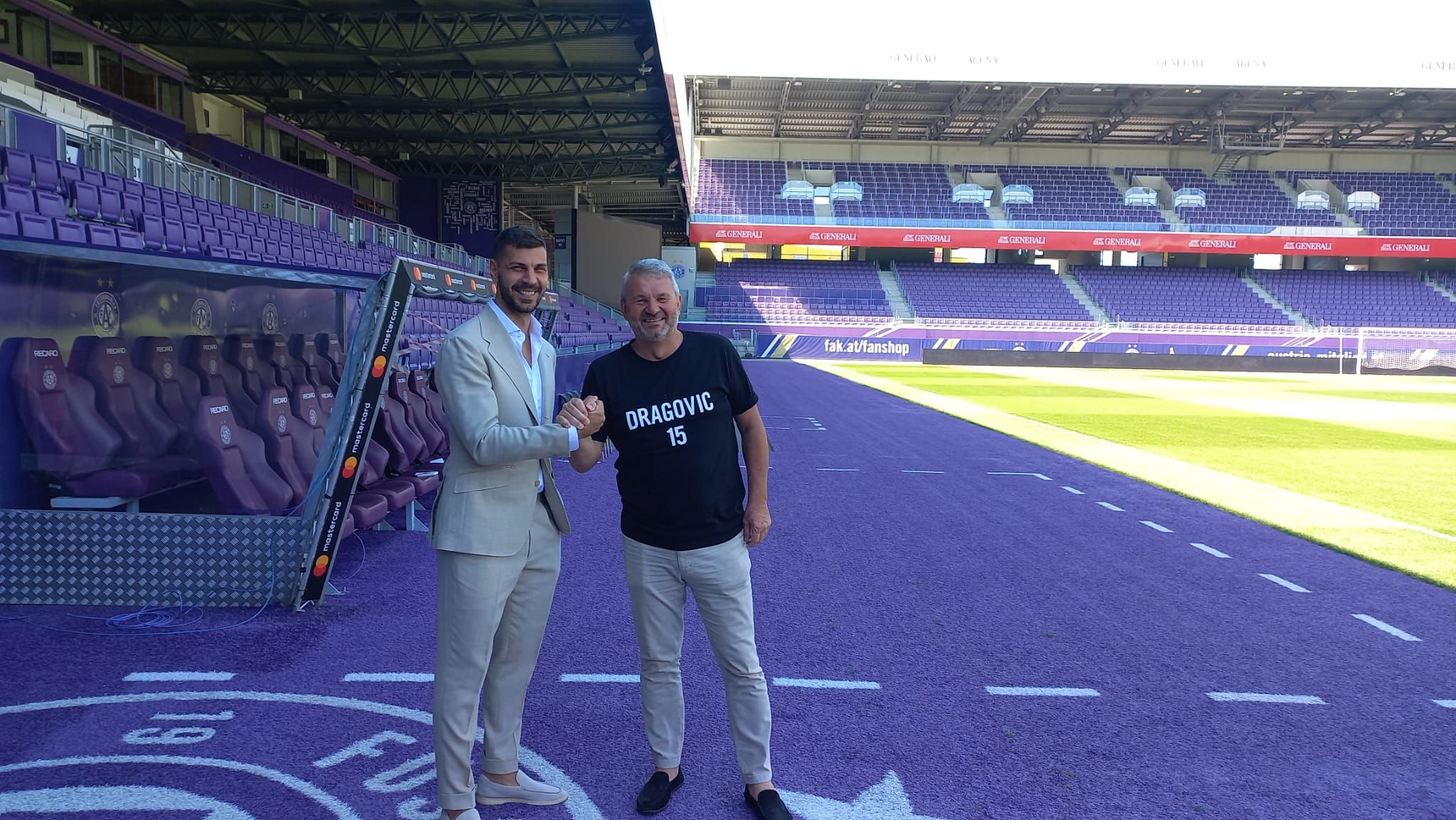 Aleks Dragovic (l.) mit Jürgen Werner