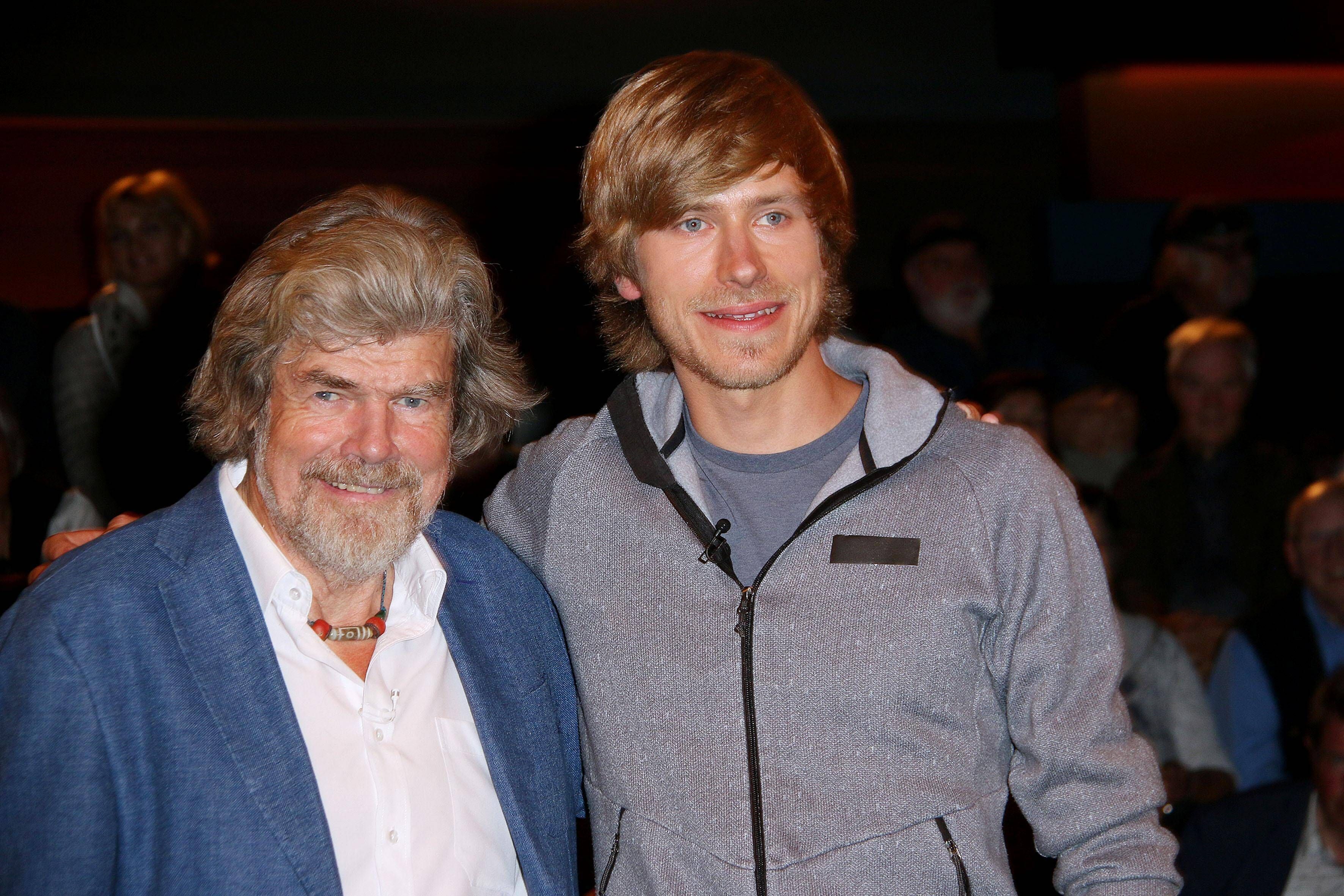 Reinhold Messner und sein Sohn Simon Messner. 