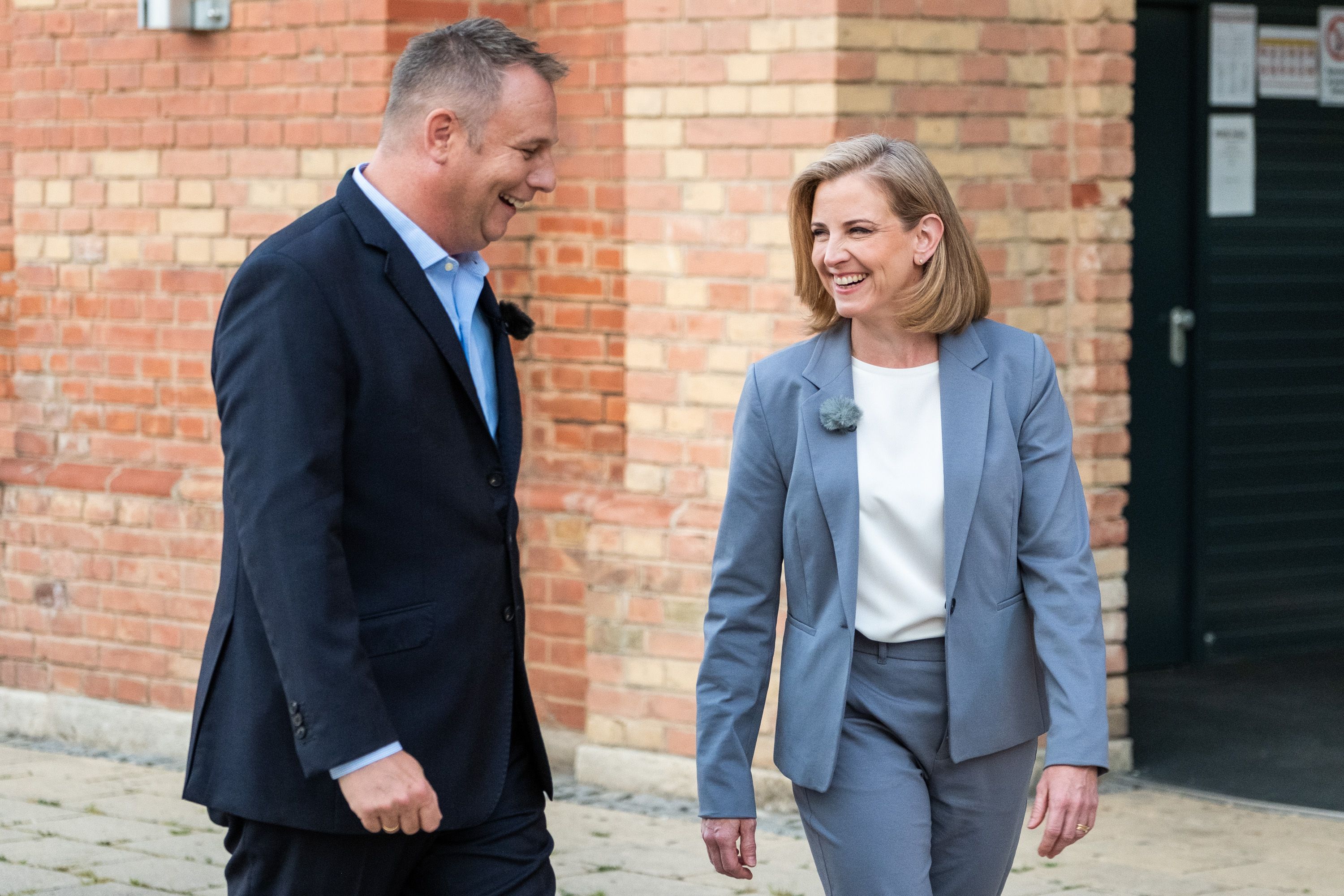 Beate Meinl-Reisinger im Gespräch mit Puls24-Journalist Meinrad Knapp.