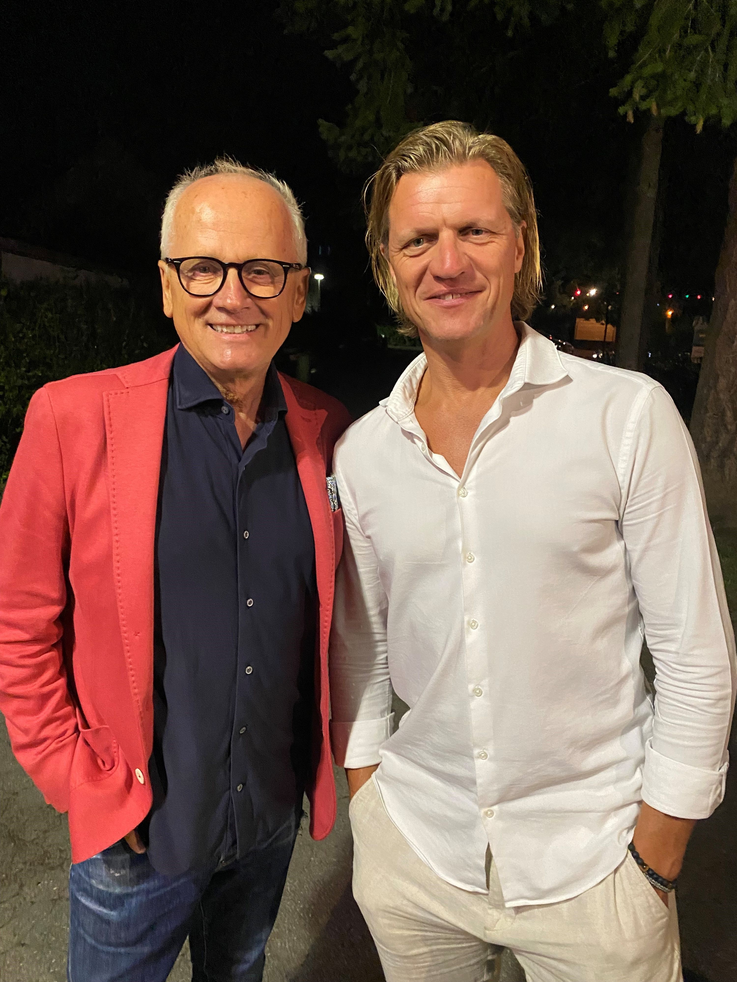 Moderator Andy Marek mit Kabarettist Gery Seidl