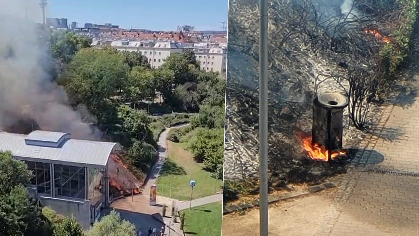 Heute.at - Feuer im Mistkübel breitete sich rasant aus