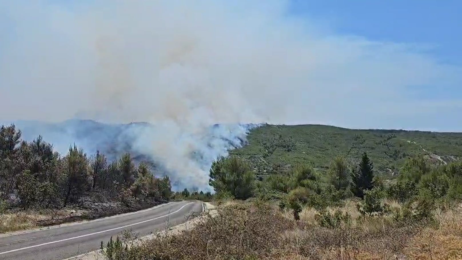 Ähnliche Szenen filmte <em>"Heute"</em>-Leser Max in Skradin bei Šibenik.