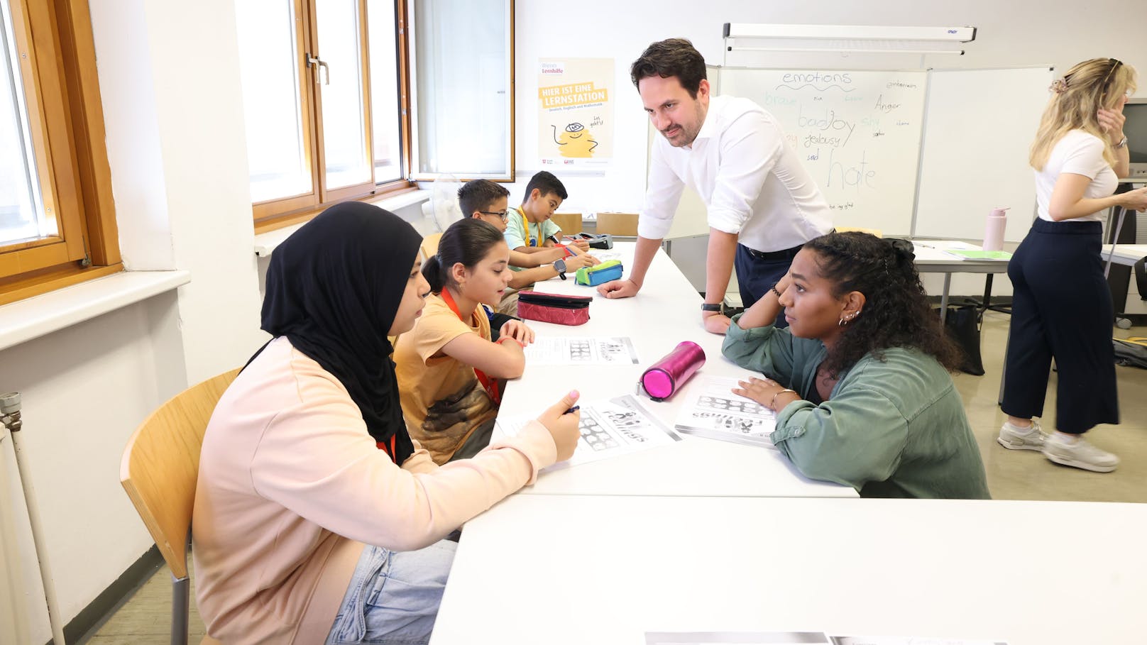 Für Mittelschüler gibt es Nachhilfe in Deutsch, Englisch und Mathematik.