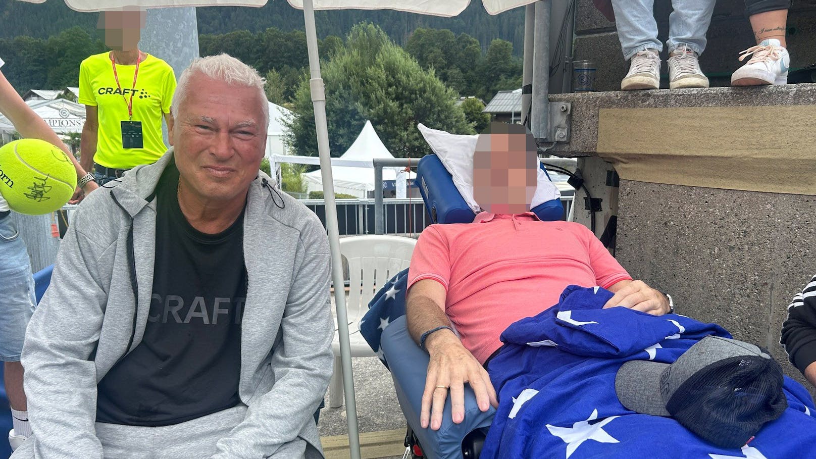 Todkranker Tennis-Fan durfte in Kitz die Stars treffen