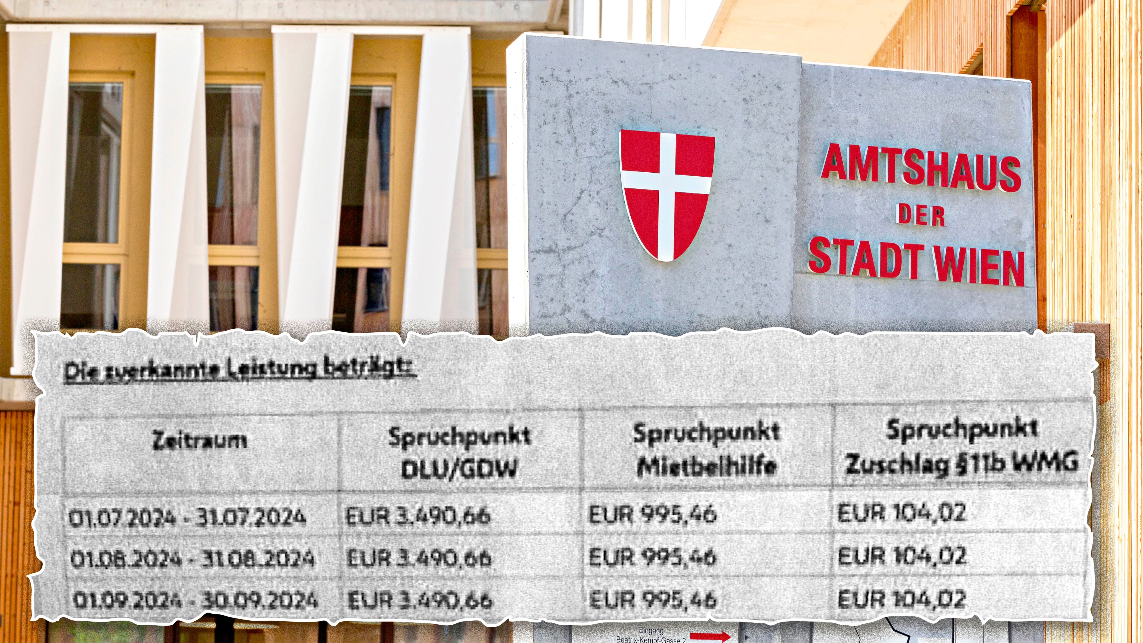 Über diese drei Säulen kommt die Familie mit ihren sieben Kindern zu 4.600 Euro Mindestsicherung.
