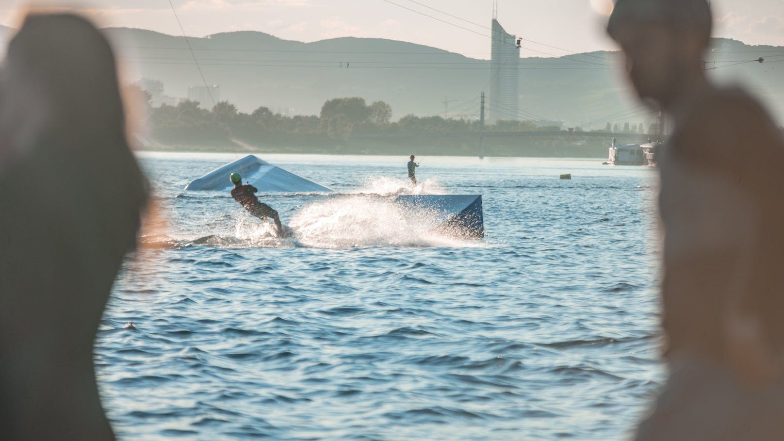 Wakeboarden auf der Neuen Donau in Wien